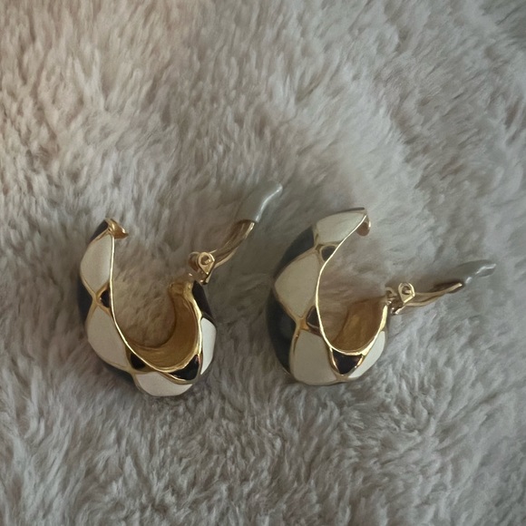 Clip on costume 80s 90s earrings - Picture 4 of 4